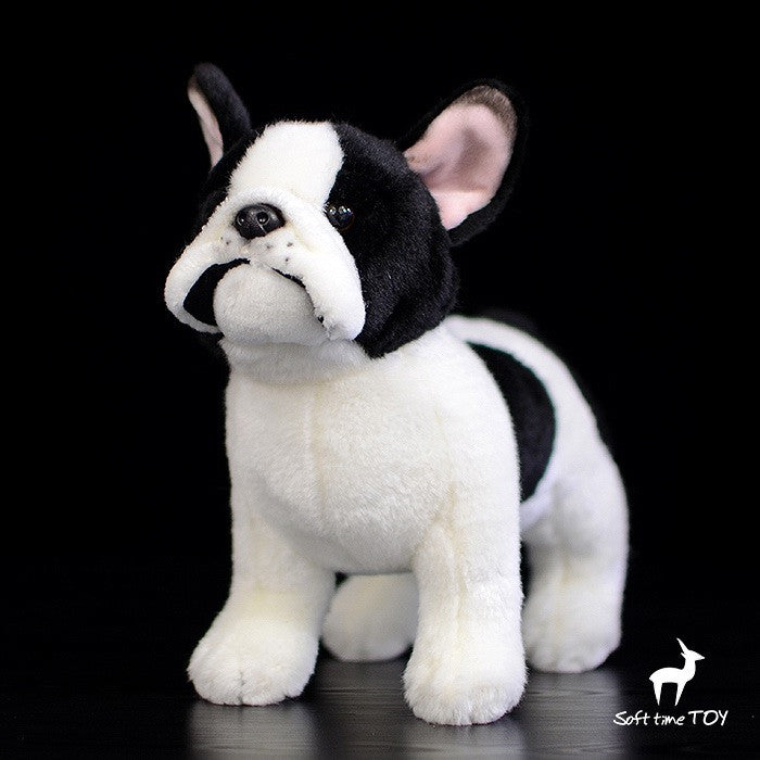 Standing Black French Bulldog Stuffed Animal Plush Toy