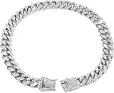 Cuban Chain Link Diamond Style Dog Collar