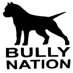 Bully Nation Pit Bull Silhouette Sticker