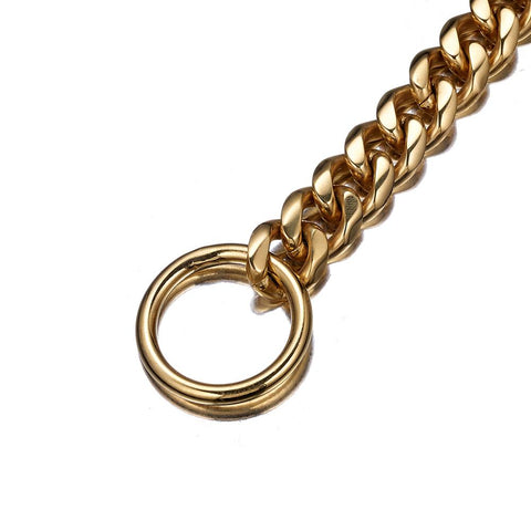 Cuban Link Gold Chain Collar – TRILL PAWS