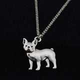 3D French Bulldog Pendant Necklace