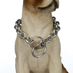 Black 25mm/32mm Cuban Link Dog Chain Collar